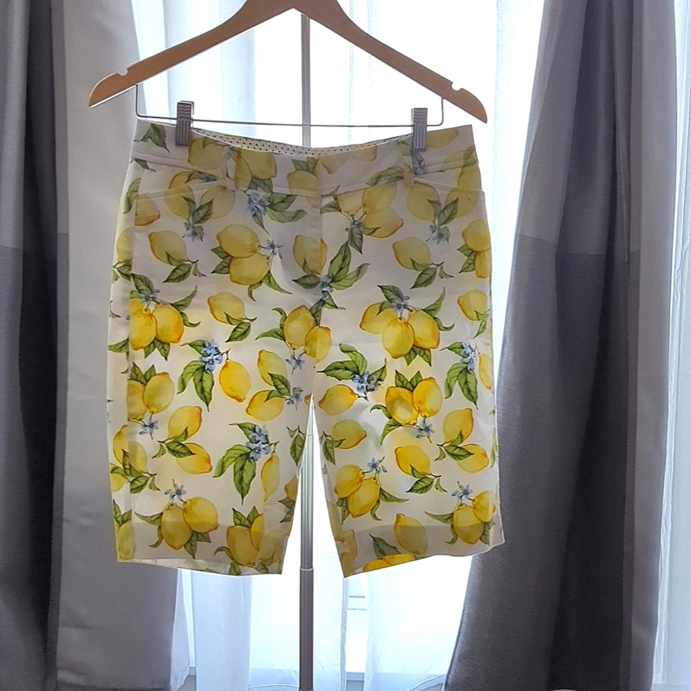 Talbots Lemon Print Women's Bermudas